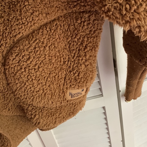 Nordic beach shawl teddy coat - Picture 3 of 4